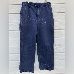 Vintage Carhartt Dark Blue Cargo Jeans